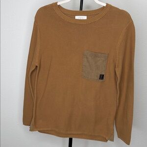 Zara Camel Knit Sweater with Pocket